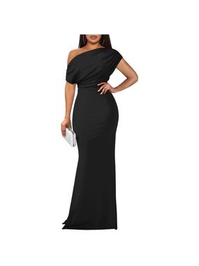 New Women XXL  Elegant Sleeveless Off Shoulder Bodycon Long Formal Party  Dress